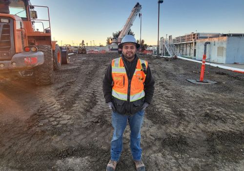 Joel standing on jobsite