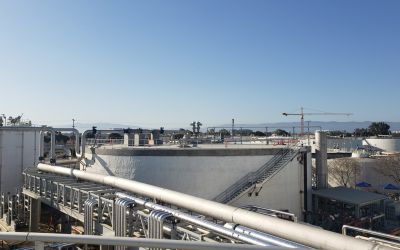 Digester plant outdoors